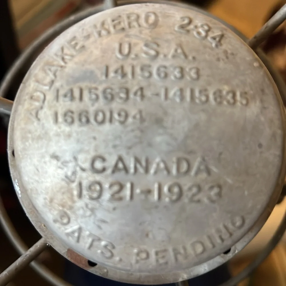 Antique 1923 Adam’s & Westlake Co. Adlake Keri railroad lantern